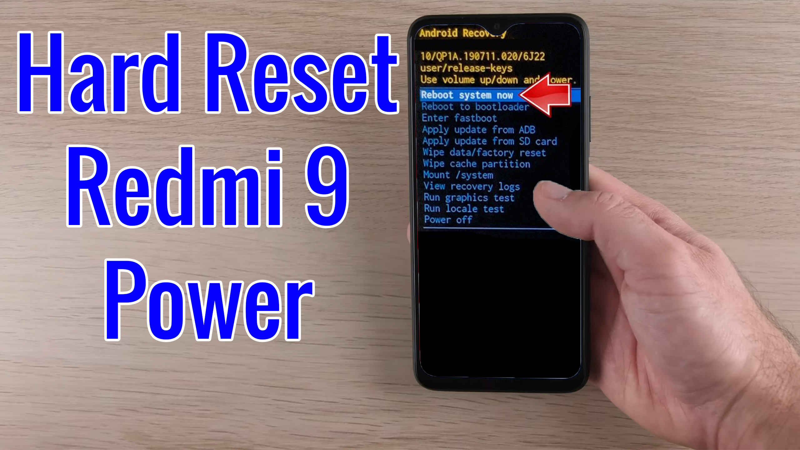 Xiaomi Redmi 9a Hard Reset