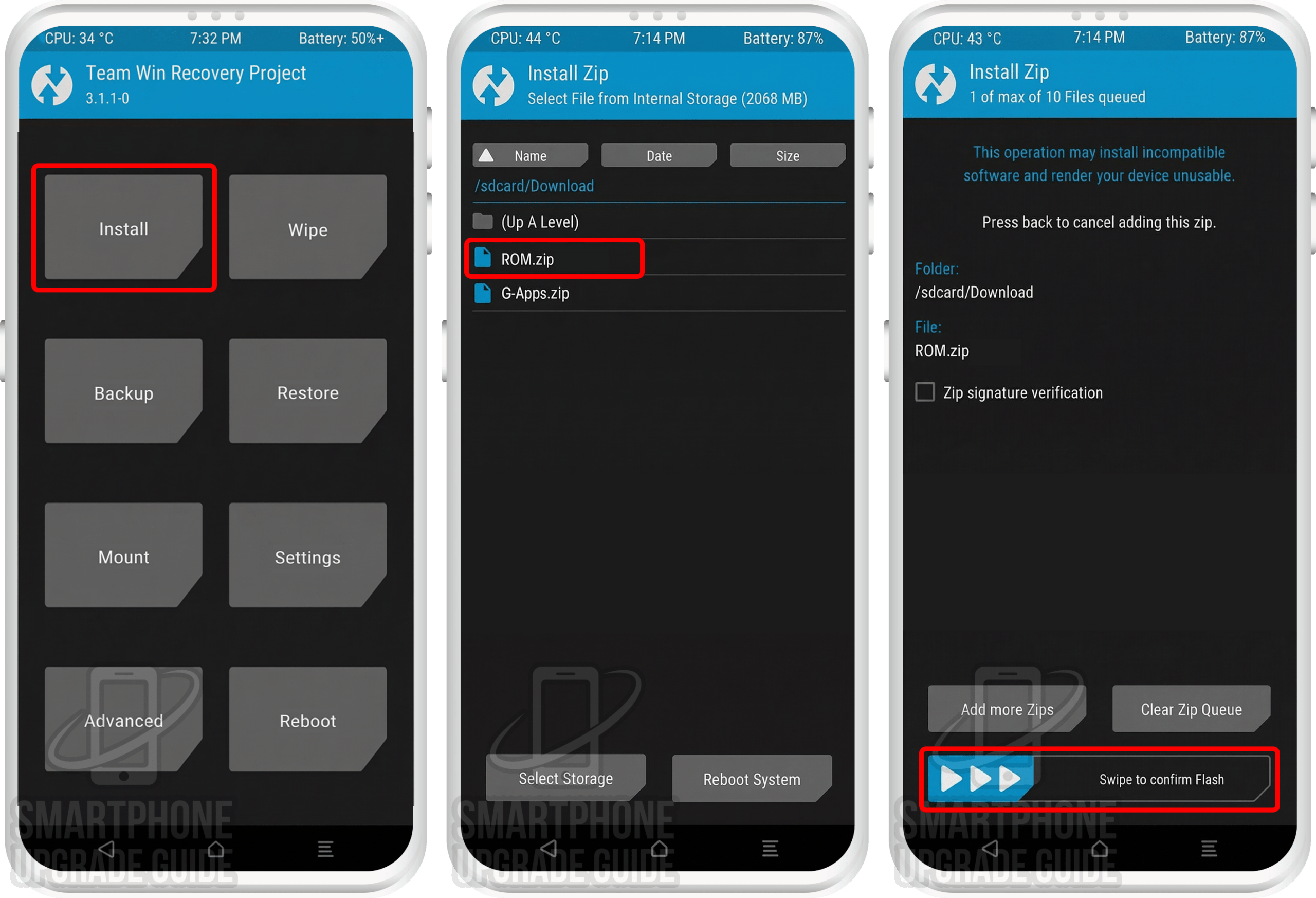 Flash Android 14 AOSP custom ROM zip file via TWRP Install on Redmi Note 10 Pro