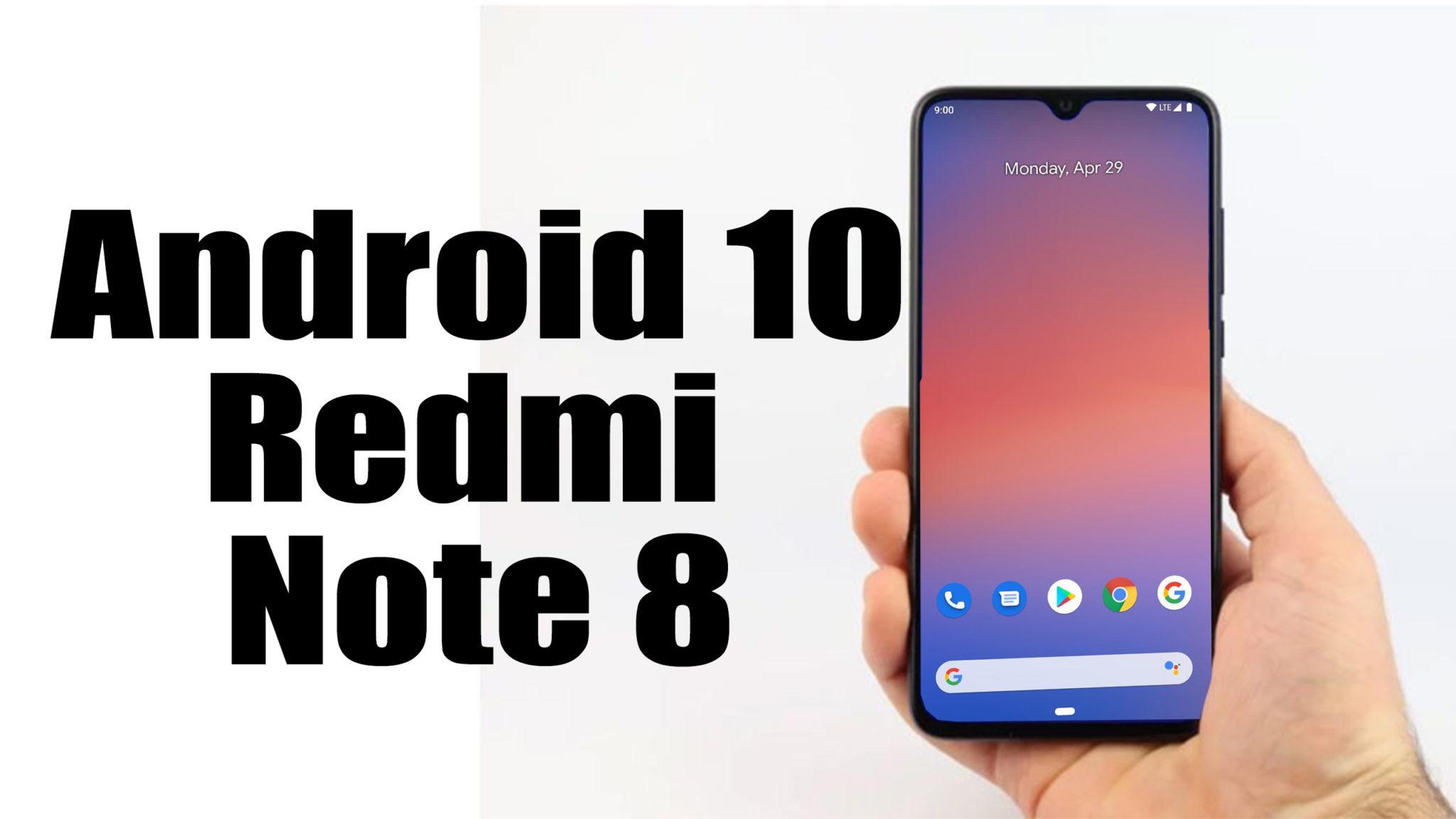 android 10 redmi note 8