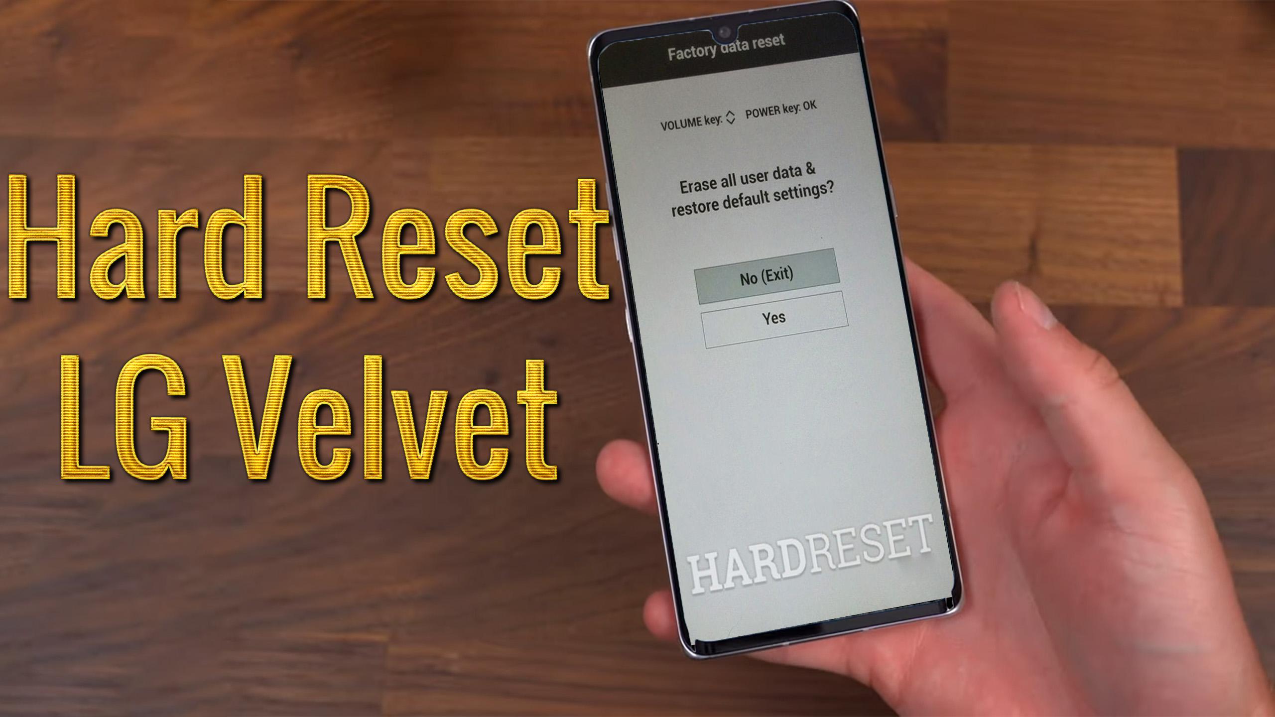 Hard Reset LG Velvet | Factory Reset Remove Pattern/Lock ...