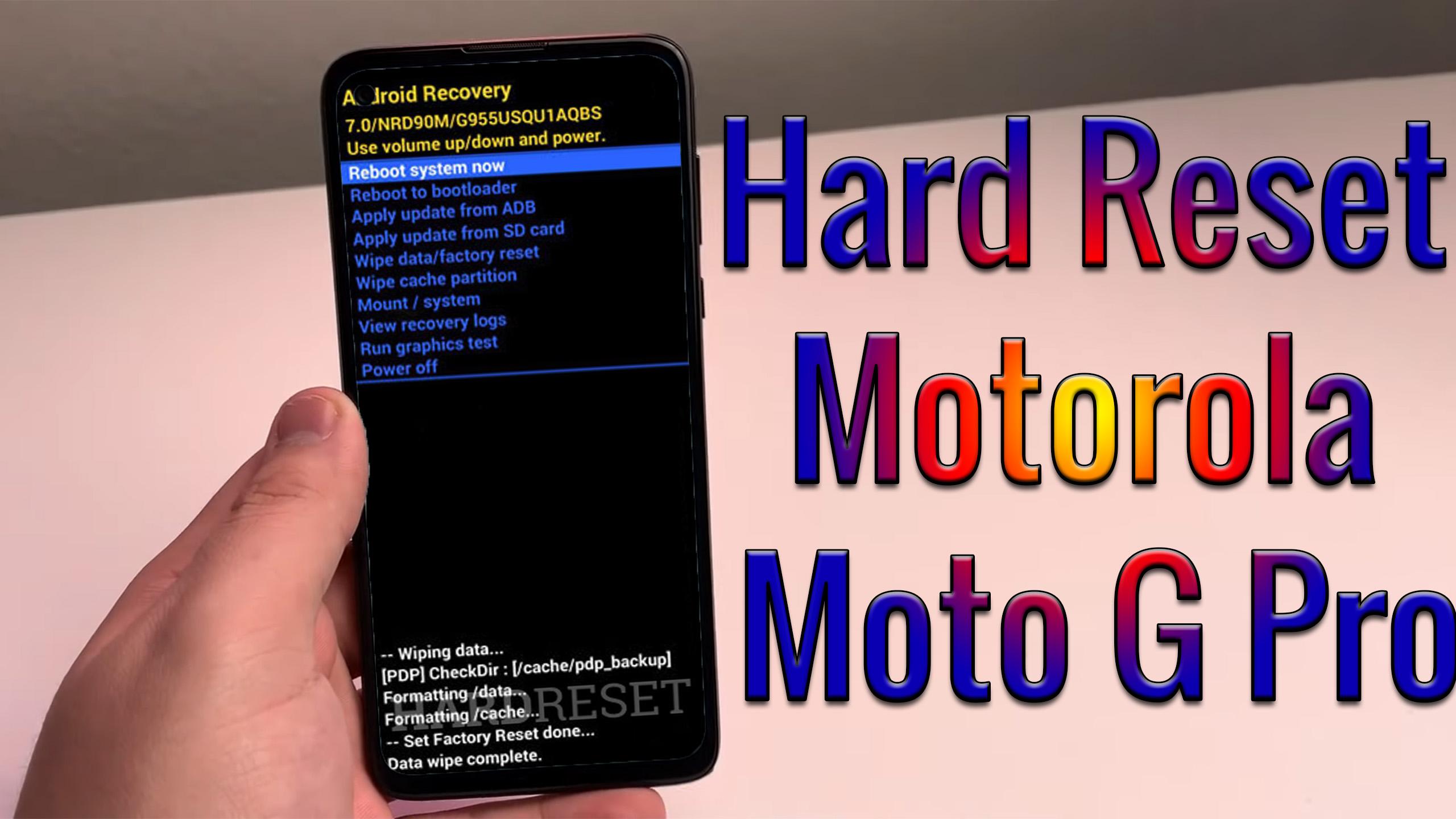 Hard Reset Motorola Moto G Pro  Factory Reset Remove Pattern/Lock