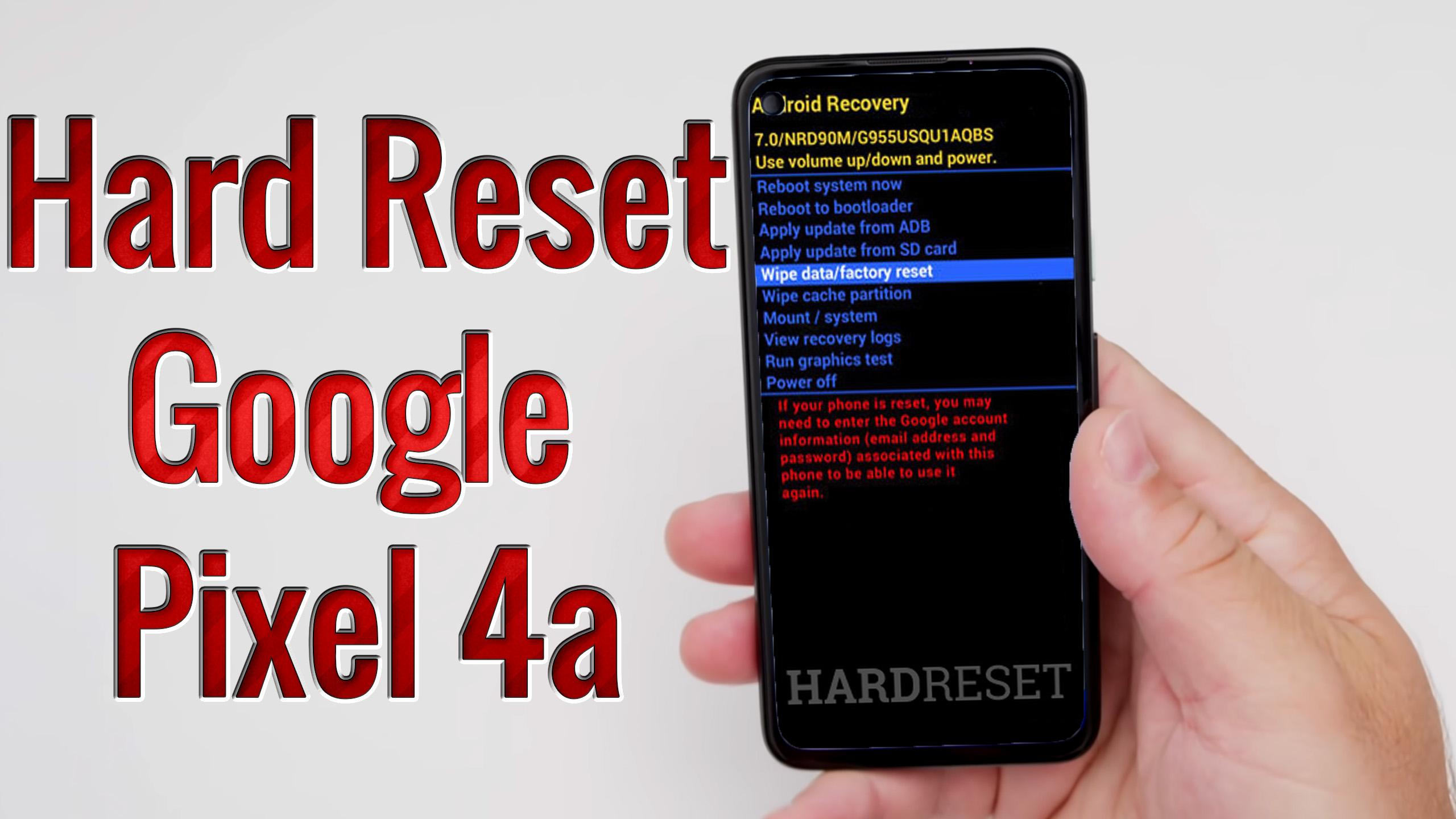 Hard Reset Google Pixel 7a  Factory Reset Remove Pattern/Lock