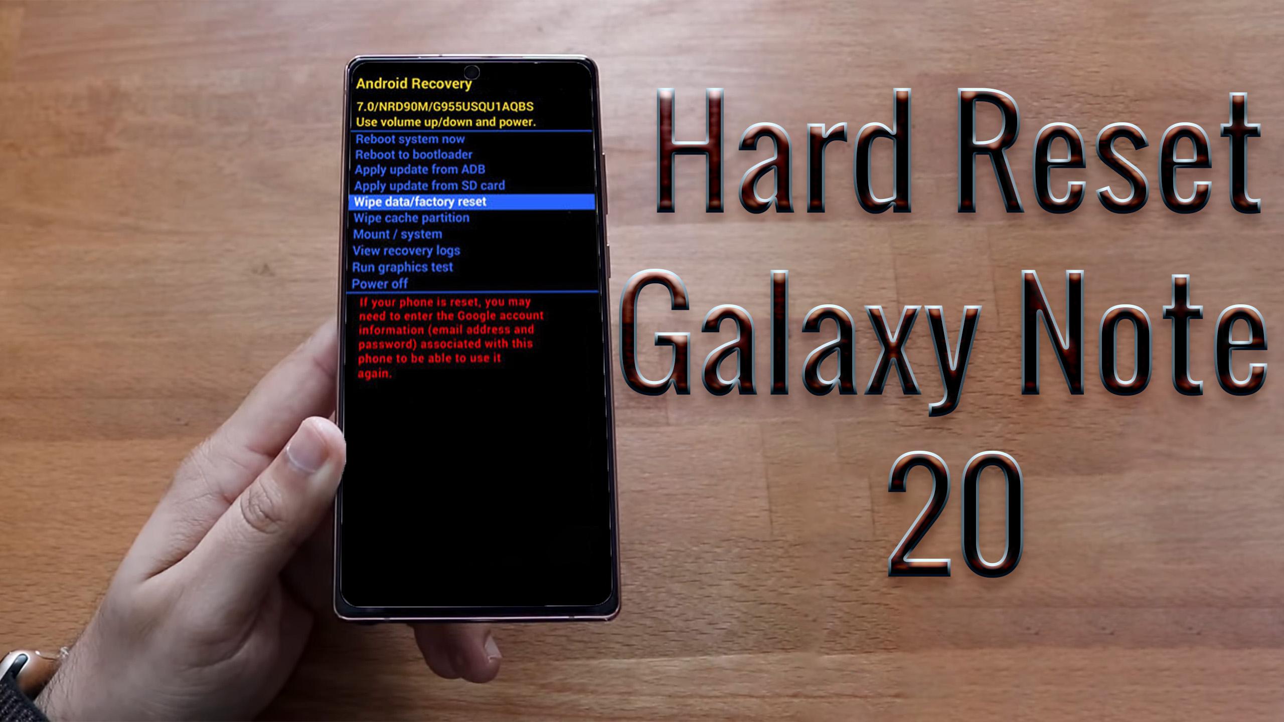 Hard Reset Samsung Galaxy Note 30  Factory Reset Remove Pattern