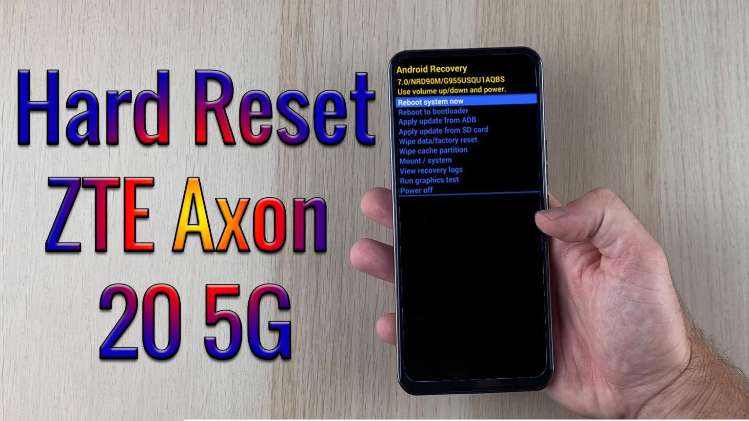 Как сделать hard reset на zte