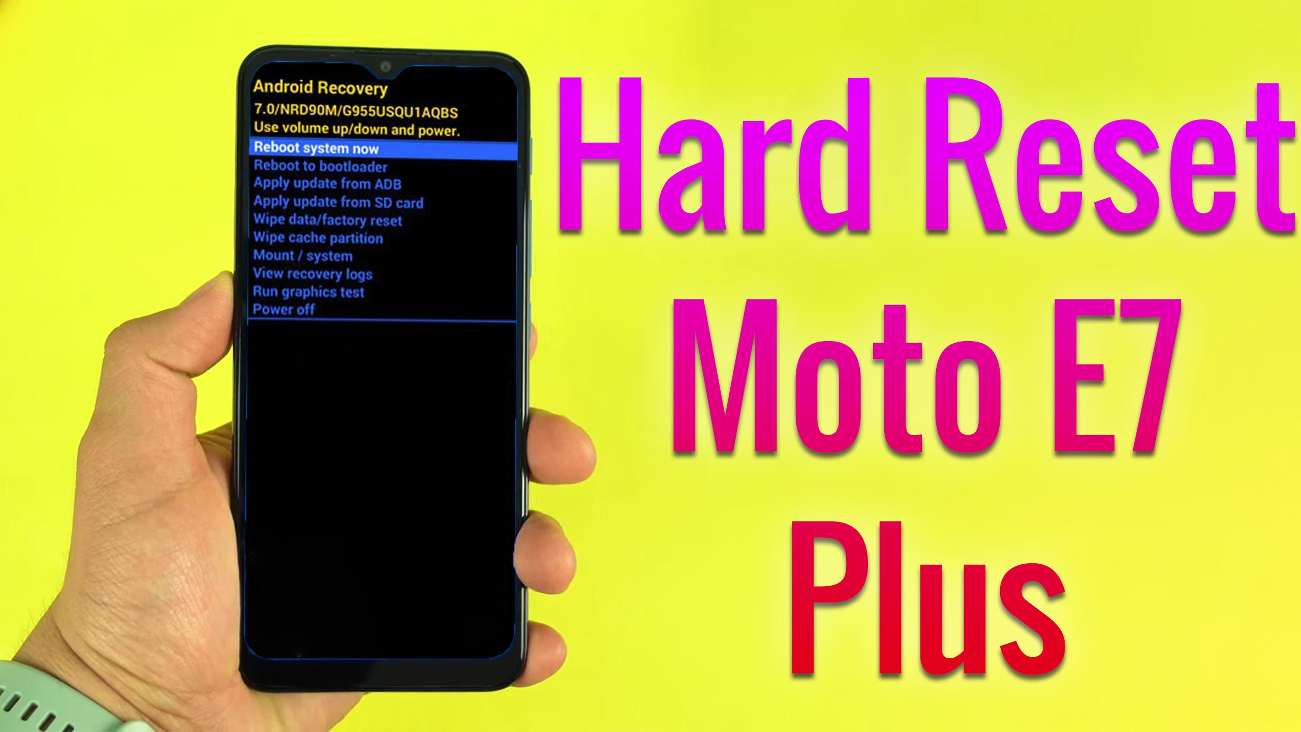 Hard Reset Motorola Moto E7 Plus Factory Reset Remove Pattern Lock Password How To Guide The Upgrade Guide