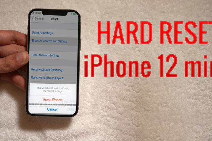 Hard Reset iPhone 12 mini Factory Reset Remove Pattern/Lock/Password
