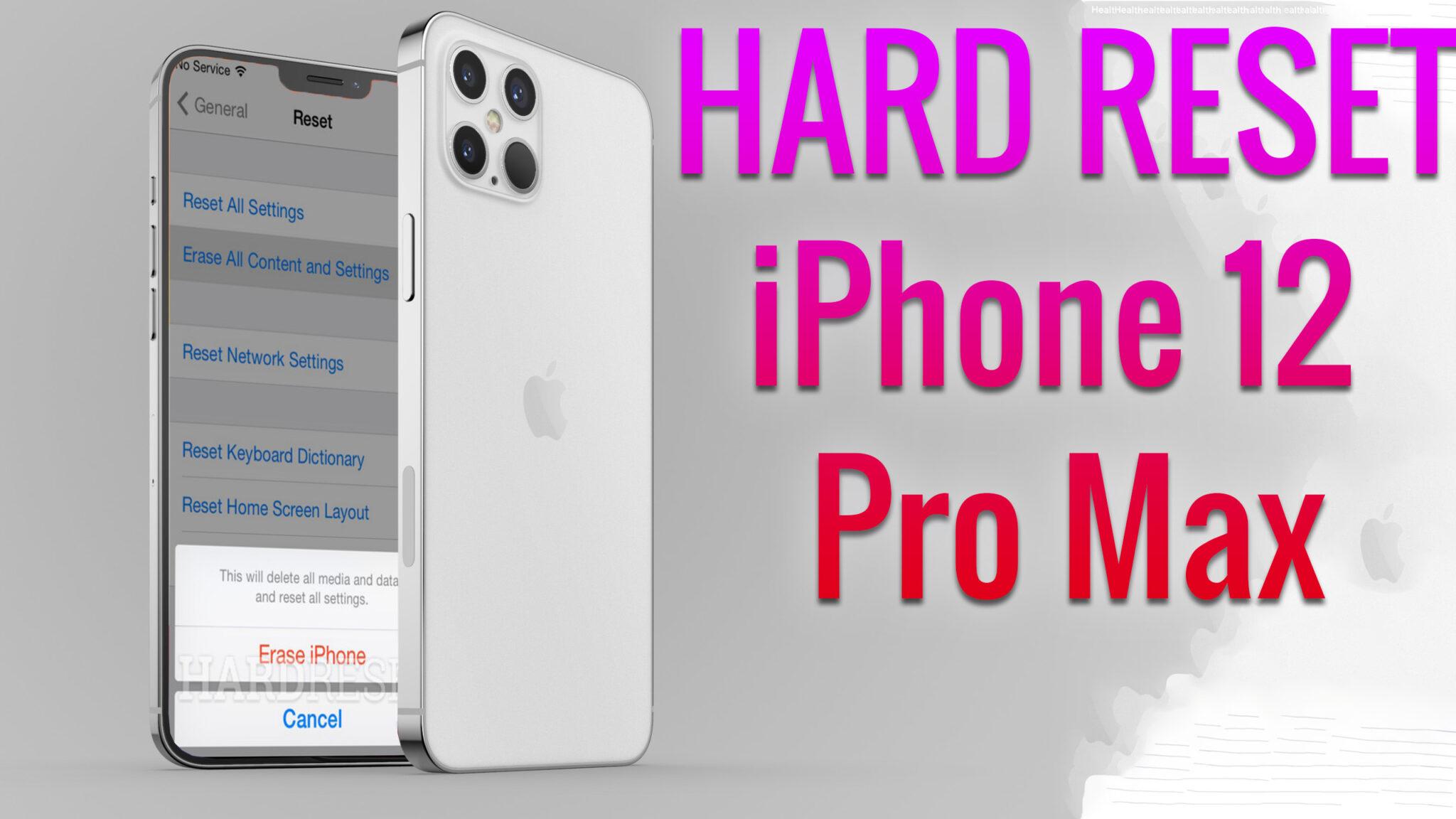 Hard Reset iPhone 12 Pro Max | Factory Reset Remove Pattern/Lock