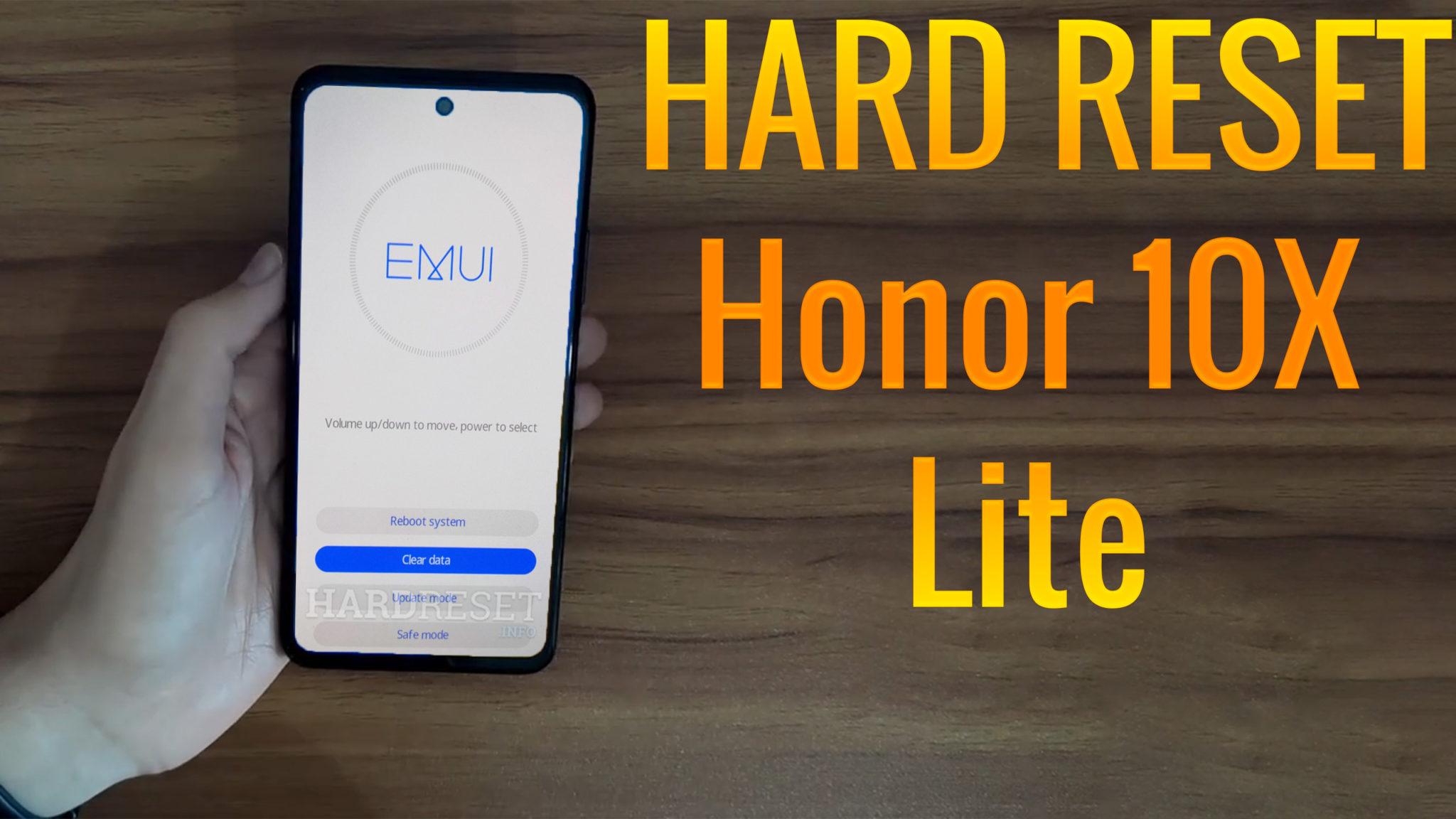 factory reset honor 10 lite