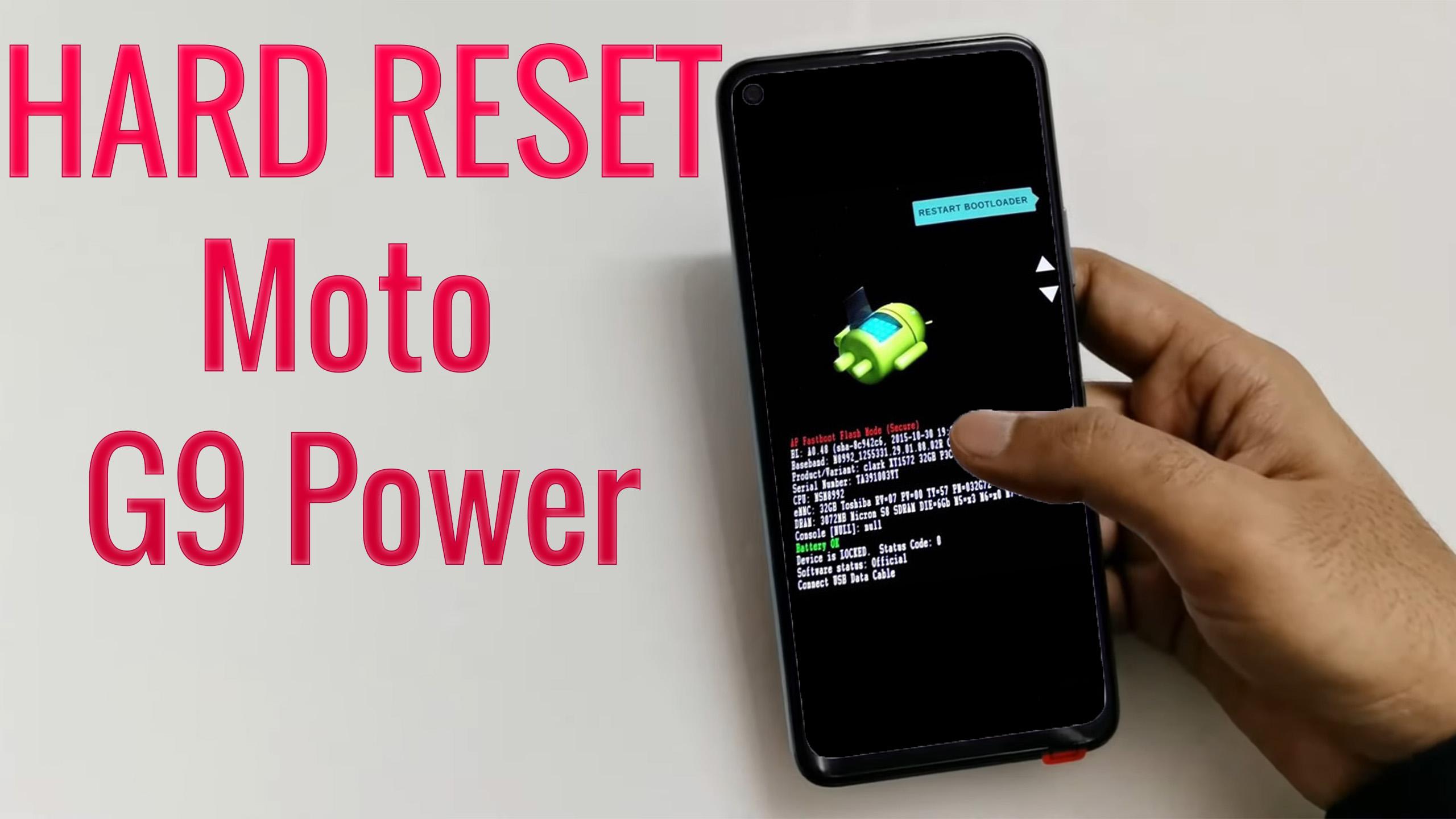 Hard Reset Motorola Moto G26 Power - Factory Reset Remove Pattern