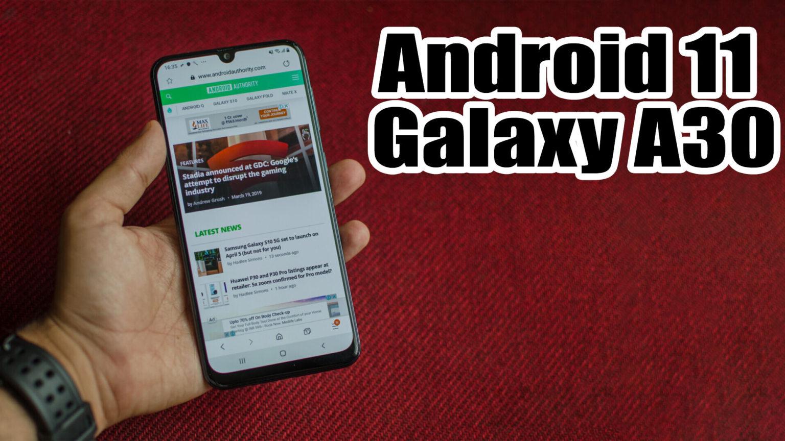 android 11 in samsung a30