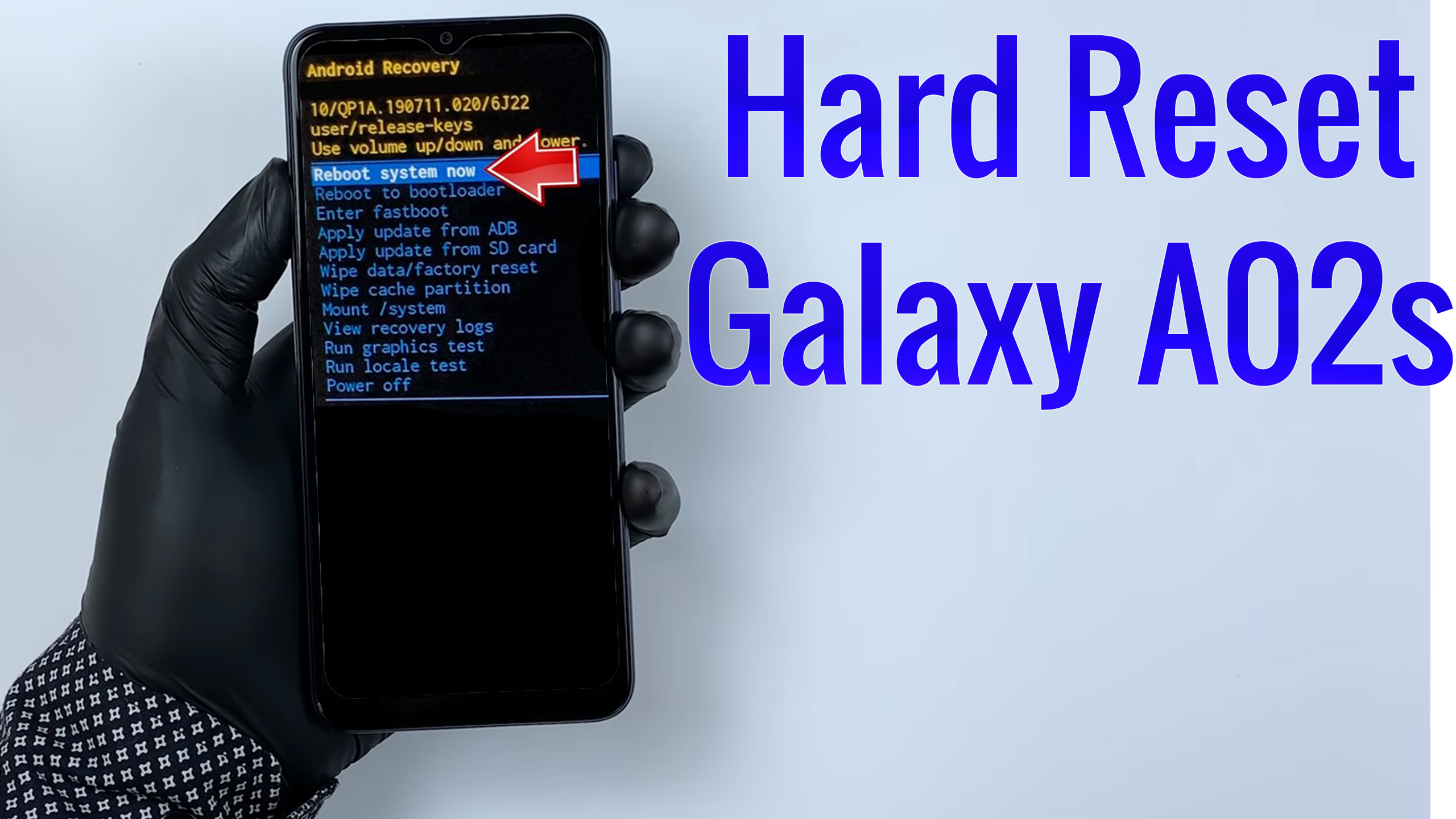 Samsung galaxy a02s factory reset without password