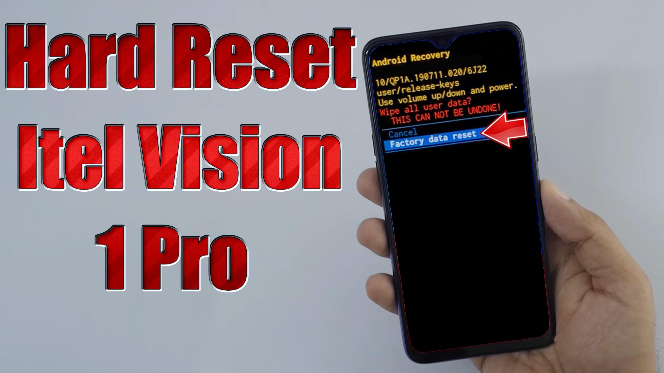 Hard Reset Itel Vision 23 Pro  Factory Reset Remove Pattern/Lock