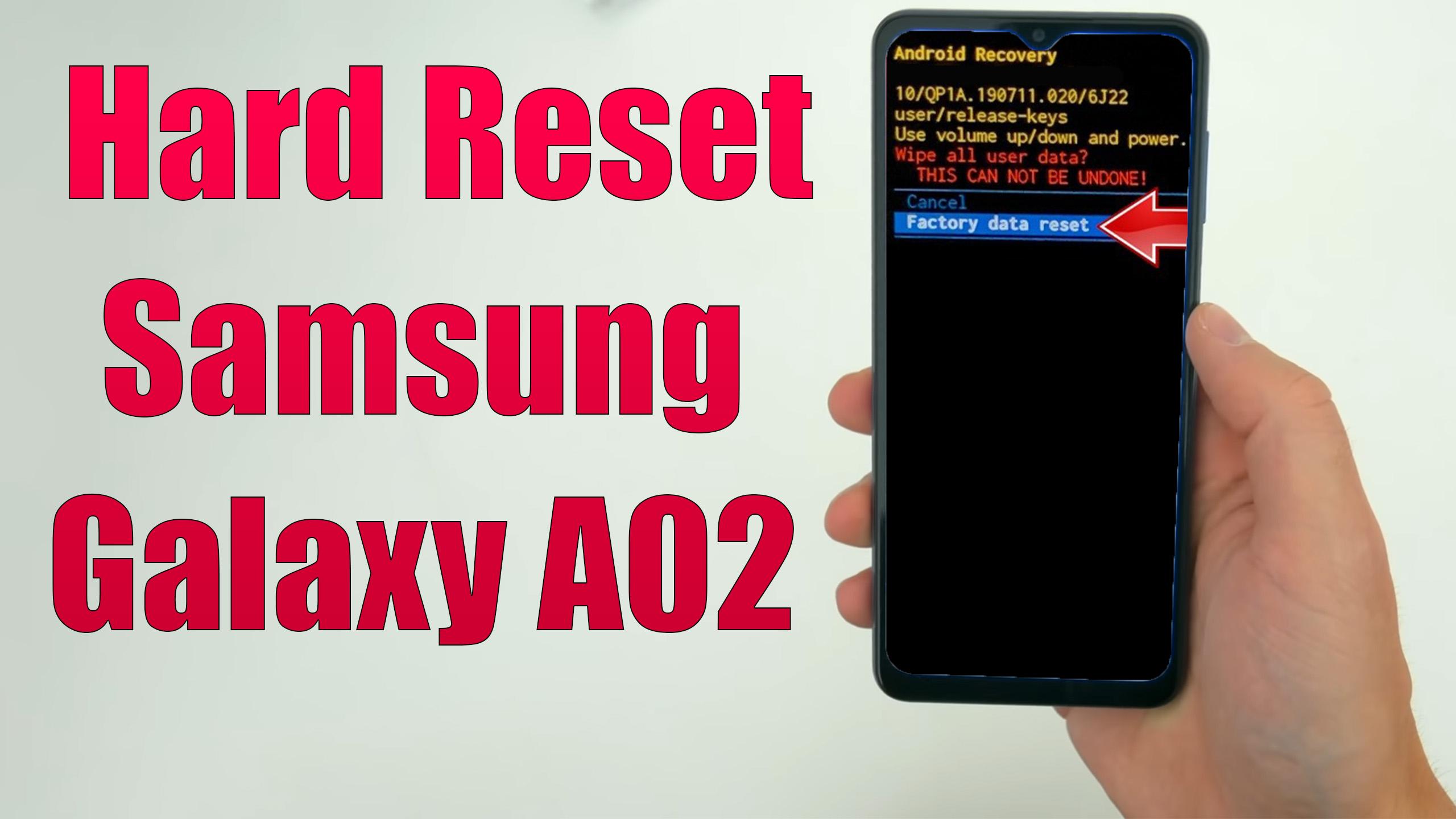 How to factory reset samsung a01