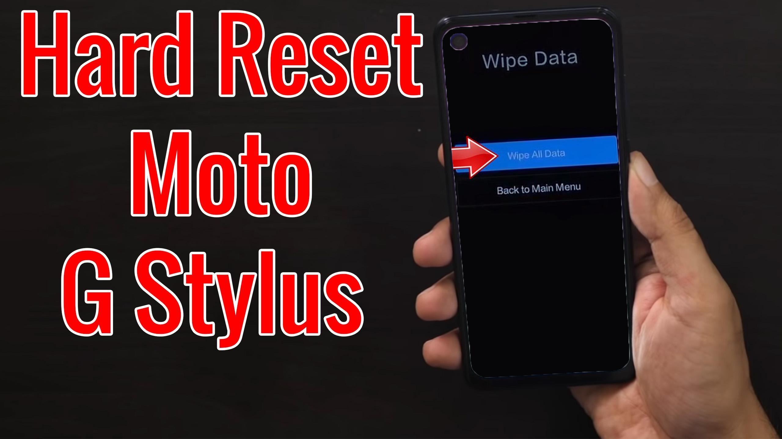 Hard Reset Motorola Moto G Stylus  Factory Reset Remove Pattern
