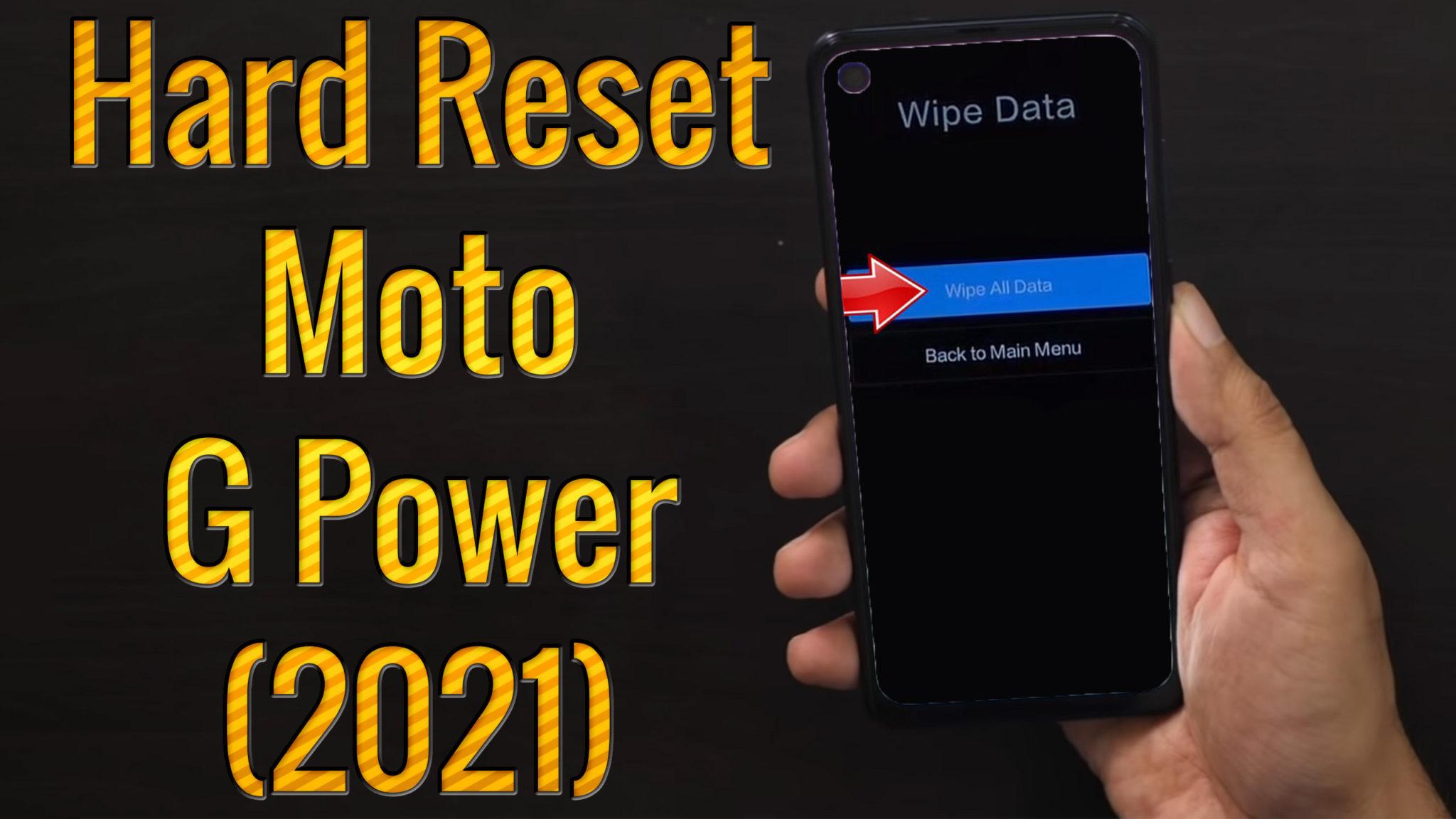 Hard Reset Moto G Power (2021) Factory Reset Remove
