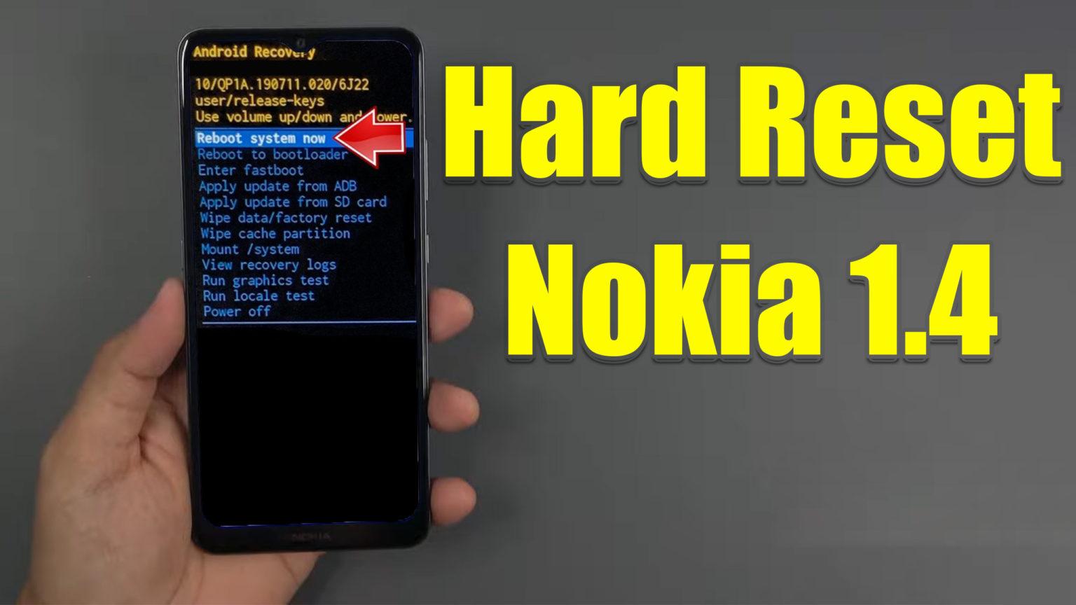 how do i factory reset my nokia with buttons