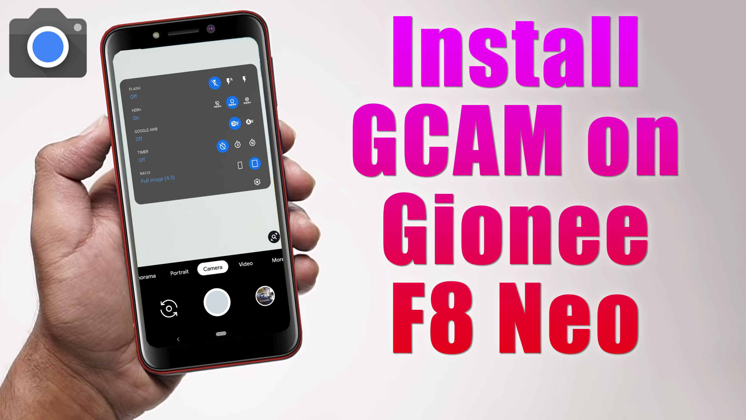 Download GCam Go for Gionee F8 Neo (Google Camera APK Port Install