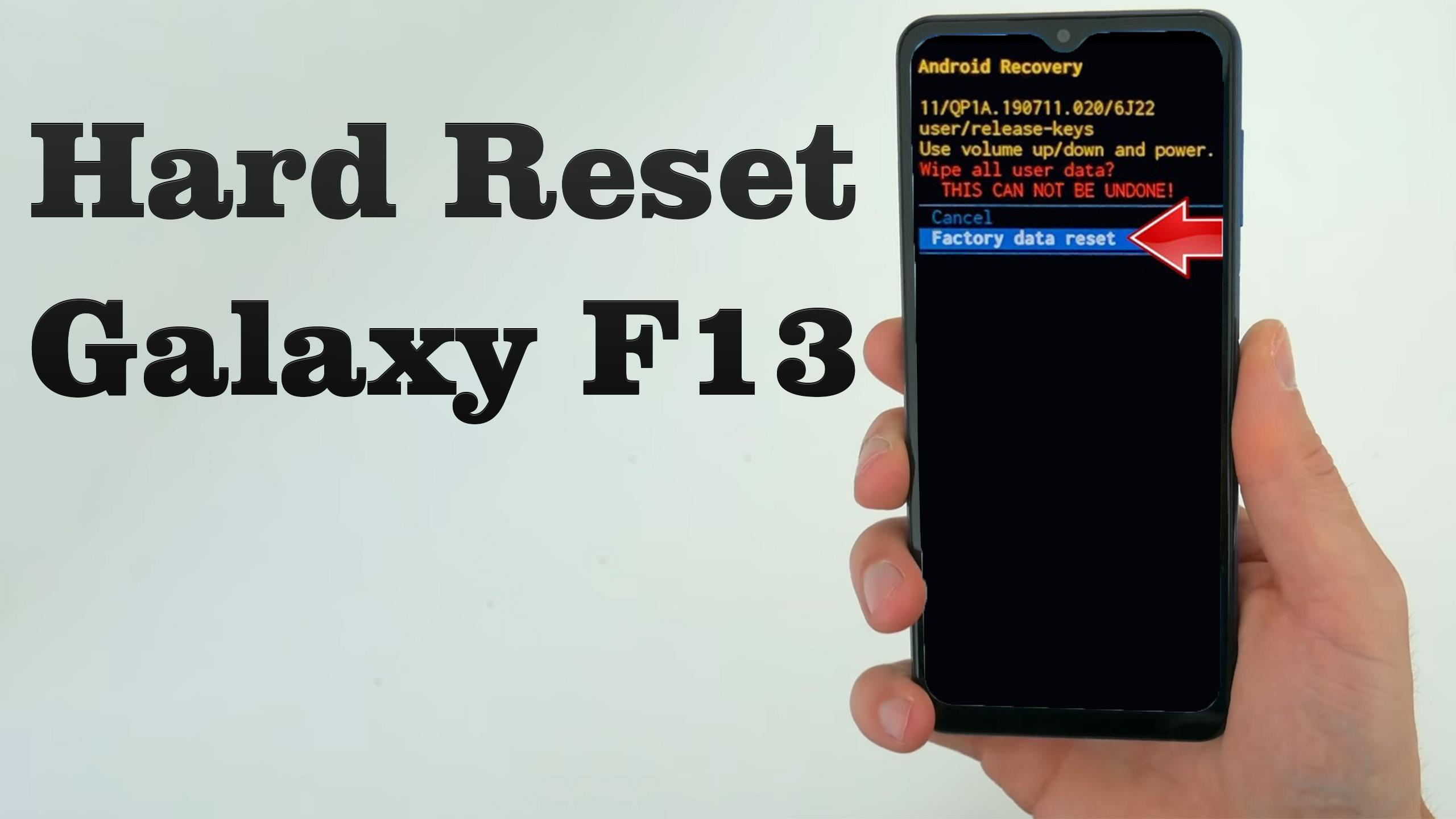 How to factory reset galaxy a11