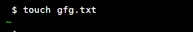 Termux touch command example